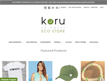 Tablet Screenshot of koruswimwear.com
